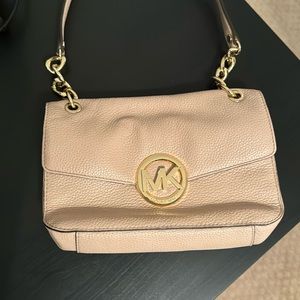 Michael Kors camel leather purse